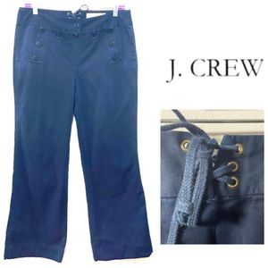 J. Crew Navy Sailor Wide Leg Pants 100% Cotton